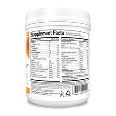 Growing Naturals One and Done SuperShake ingredients panel highlights high fiber