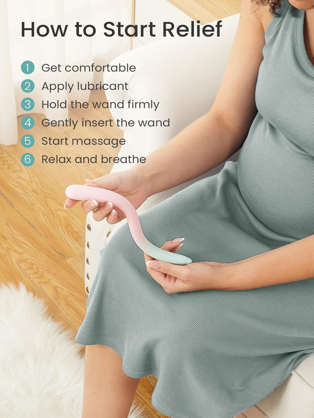 GROWNSY flexible silicone adapts to body contours for gentle sessions