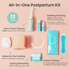 Grownsy peri bottle 500ml with angled spout for easy postpartum cleaning.