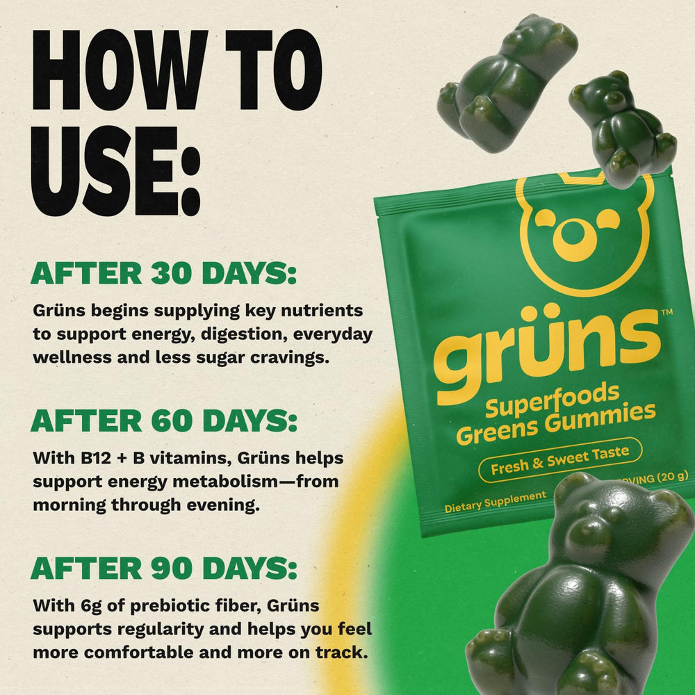 Gummies on a desk setup illustrating effortless daily nutrition with Grüns.