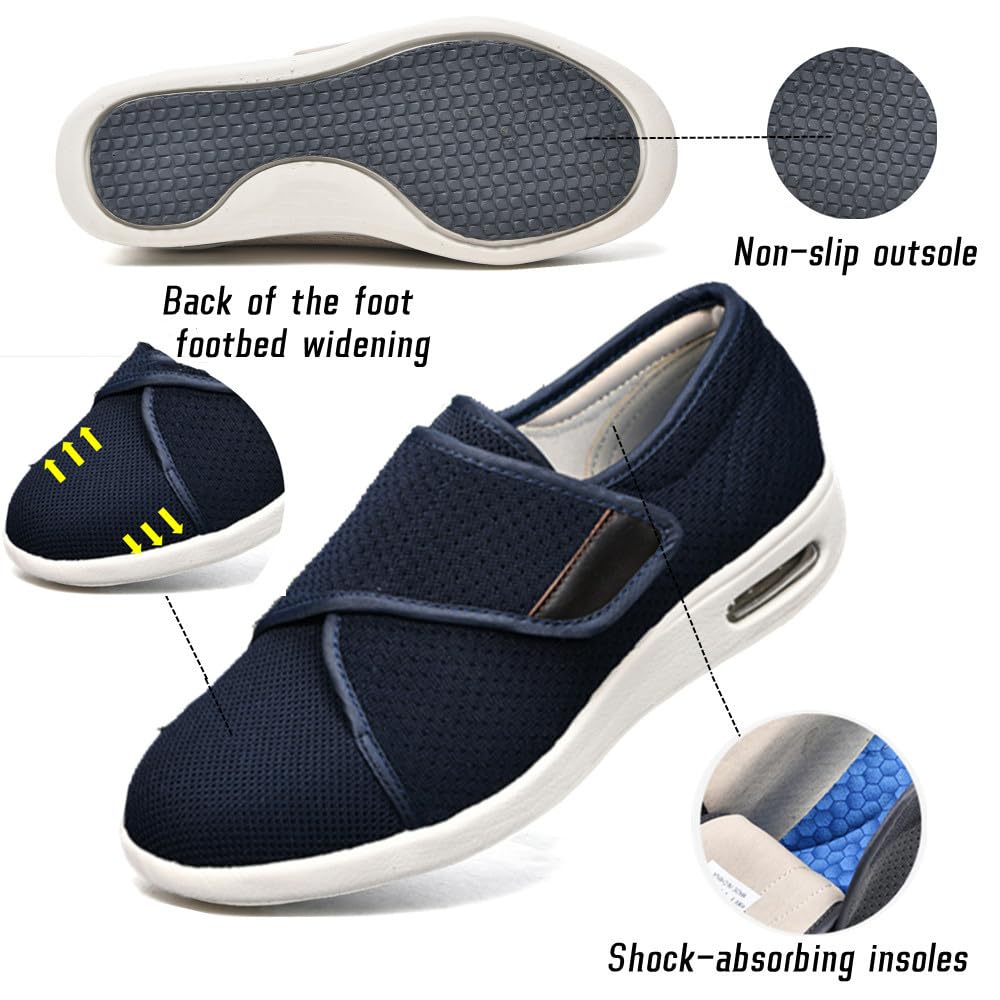 GSFY replaceable-insoles adapt swelling with removable inserts for comfort.