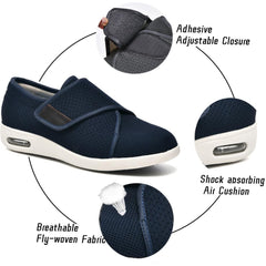 GSFY wide-width non-slip footwear provides stability for everyday walks.