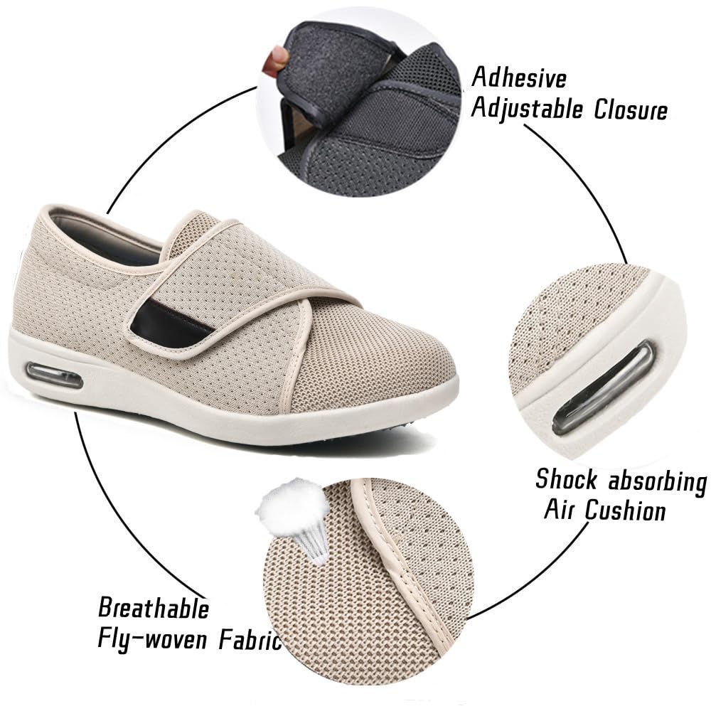 GSFY wide-width design provides extra space for swollen feet and support.