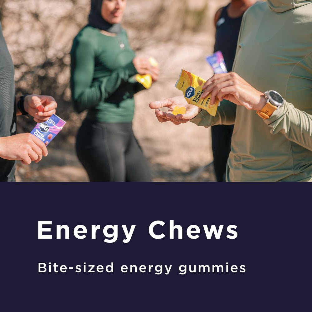 GU Energy Chews Blueberry Pomegranate flavor close-up