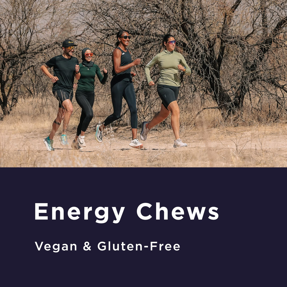 GU Energy Chews Salted Lime with electrolytes to aid hydration during activity.