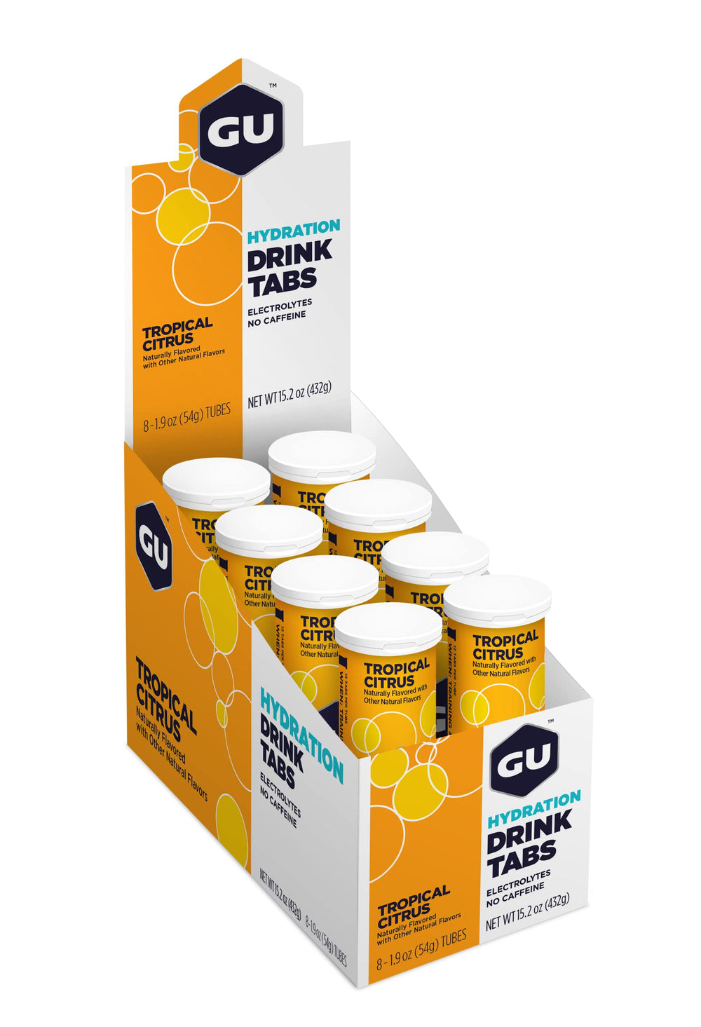 GU Energy Hydration Tabs dissolving in water to create electrolyte drink