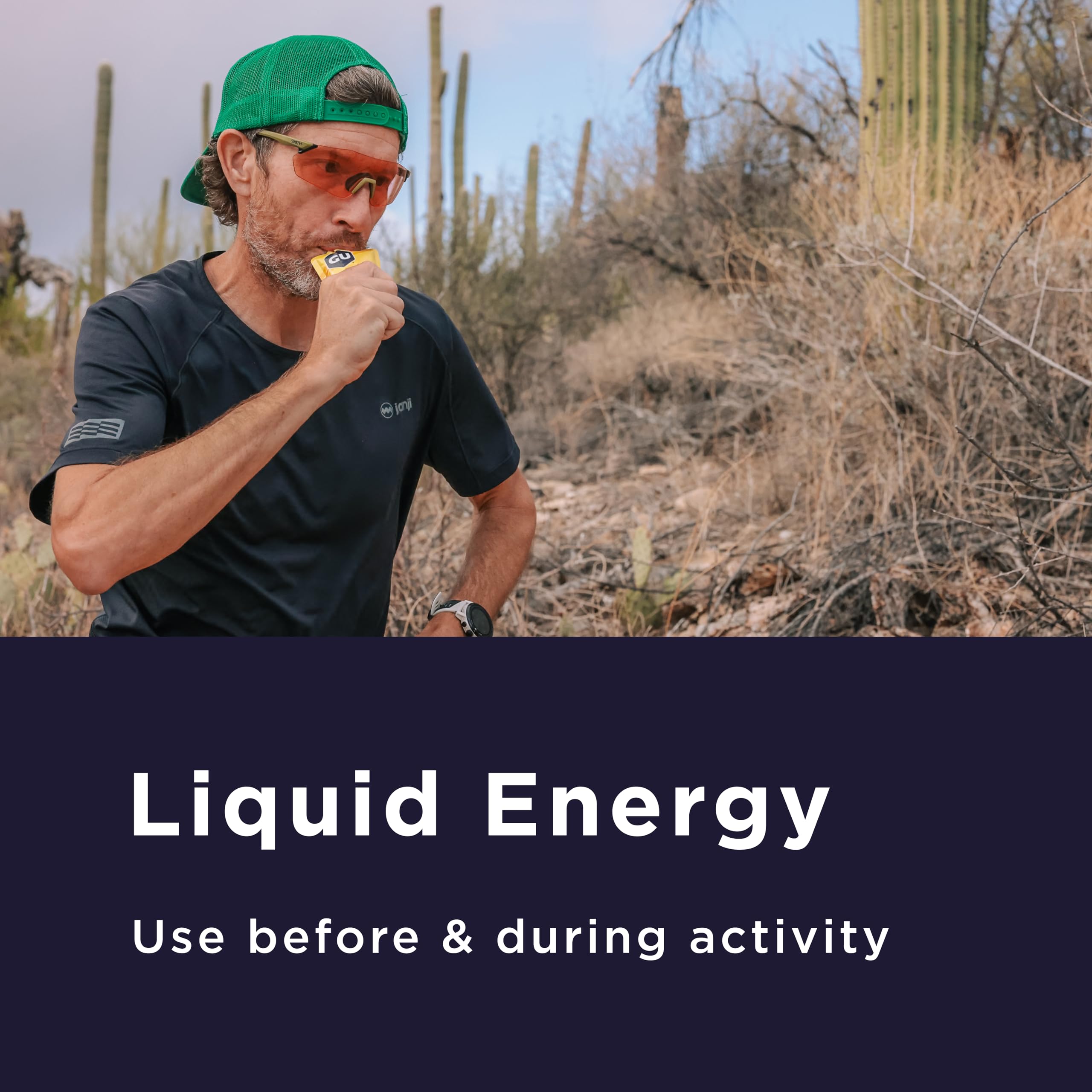 GU Energy Liquid Energy Cola packet for familiar flavor and quick energy.