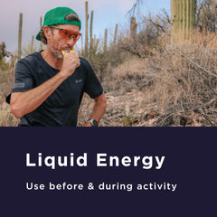 GU Energy Liquid Energy Cola packet for familiar flavor and quick energy.