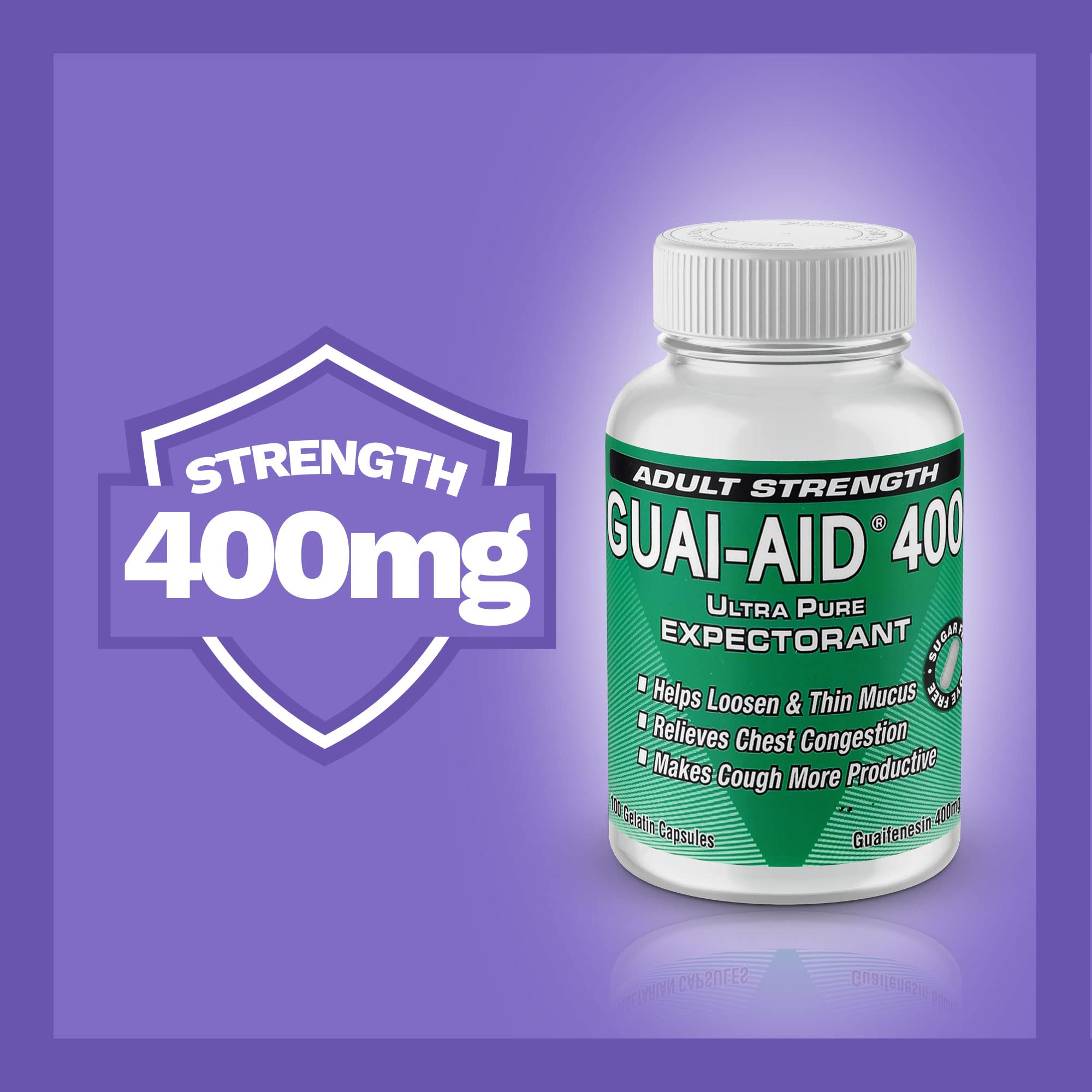 GUAI-AID 800 label detail provides active ingredients overview.