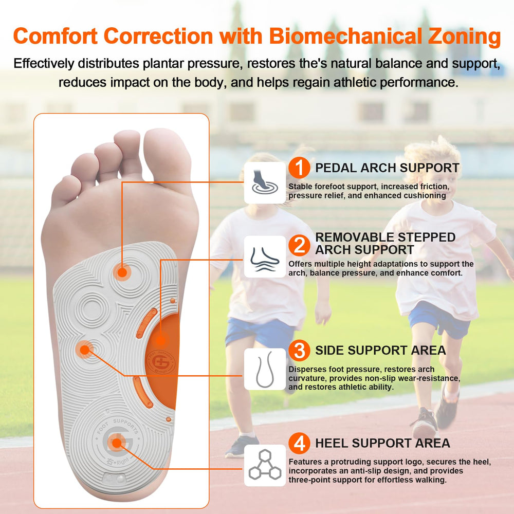 Guamar kid-approved arch inserts during playtime, offering lightweight comfort.