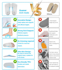 Guamar kids arch supports enhance comfort during school and sports activities