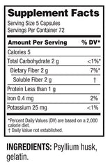 Guardian Psyllium capsules packaging front; natural psyllium husk for dietary fiber.