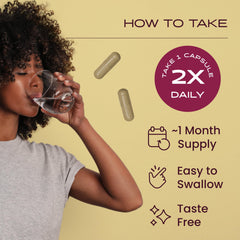 Herb Pharm Guayusa capsules in hand convey portable daily focus.