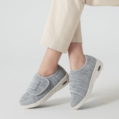 GudaFoot gray color, size 8.5 shoe ready for daily wear.