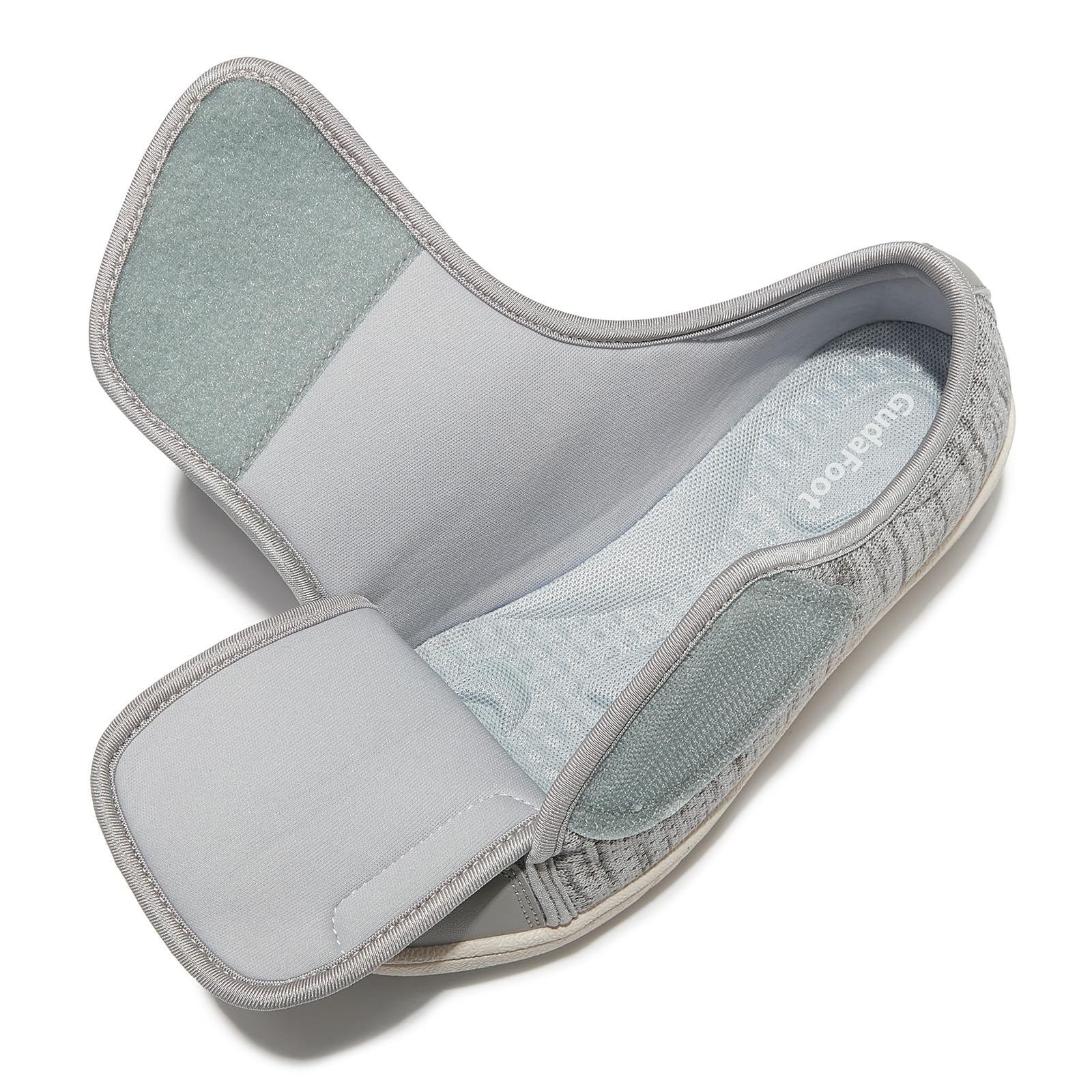 GudaFoot knit upper with breathable mesh keeps feet dry.
