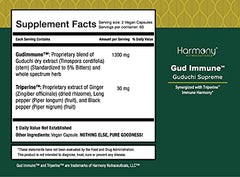 Guduchi Supreme label close-up shows organic ingredients and potency