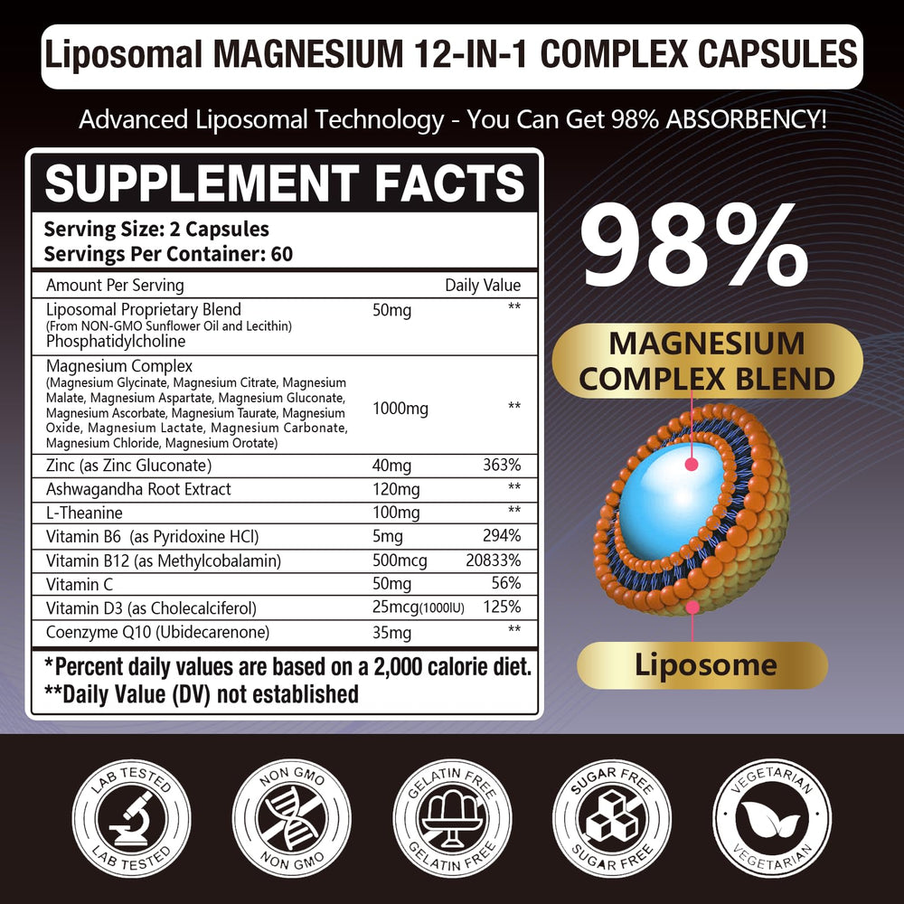 Gulapelst magnesium bottle and capsules on a clean surface highlight convenient daily supplementation.