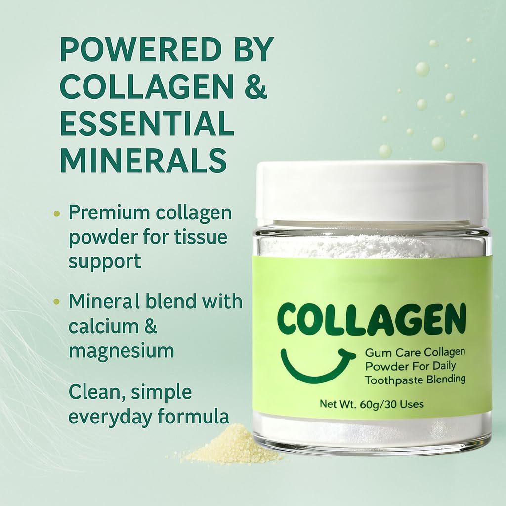 Guliqi daily brushing with powder illustrates easy, gentle oral care routine.