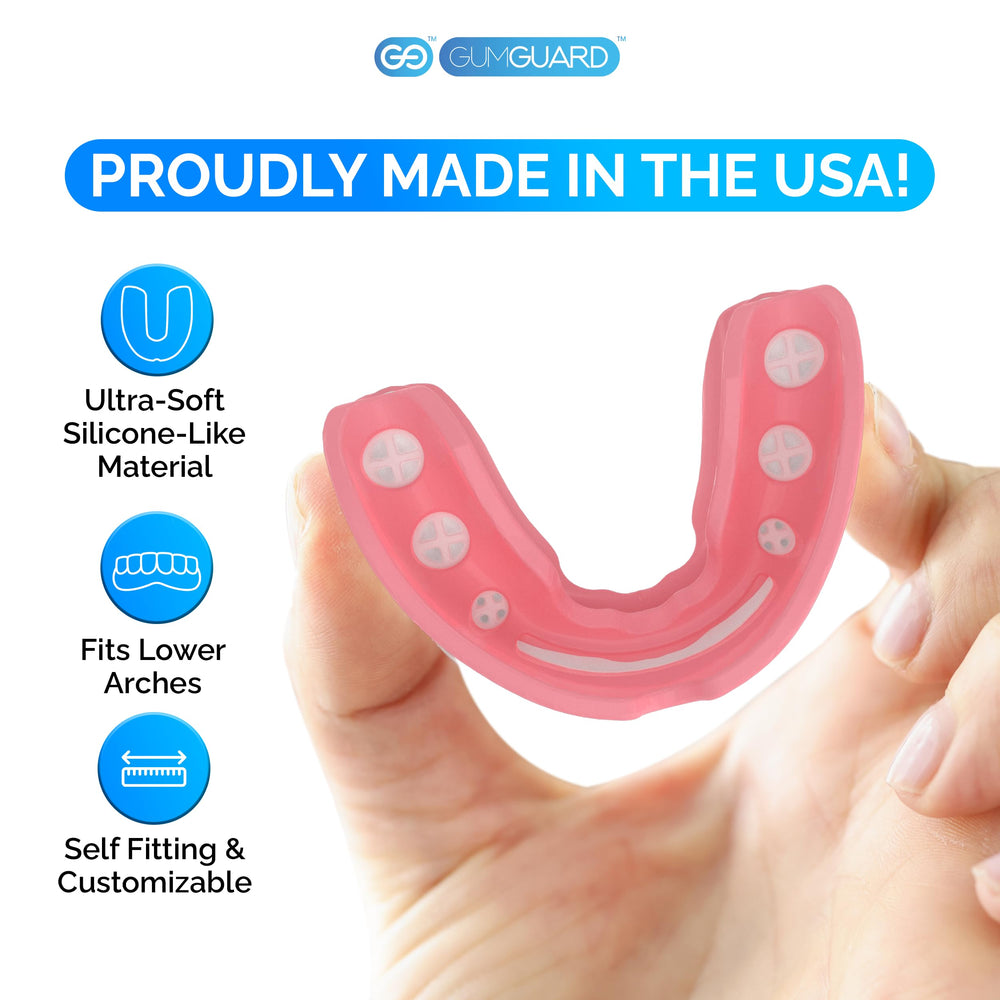 GumGuard PRO adhesive-free design enables quick placement.