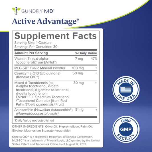 Gundry MD Active Advantage capsules ready to support endurance.