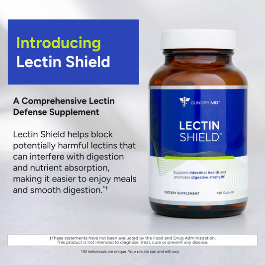 Gundry MD Lectin Shield capsules close-up for easy digestion and comfort