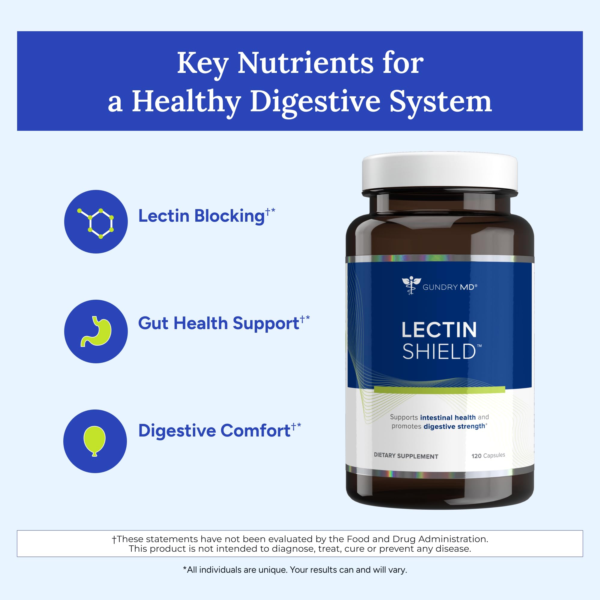 Gundry MD Lectin Shield empty dosing scoop for precise daily use