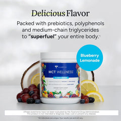 Gundry MD MCT Wellness Powder being mixed in a glass of water.