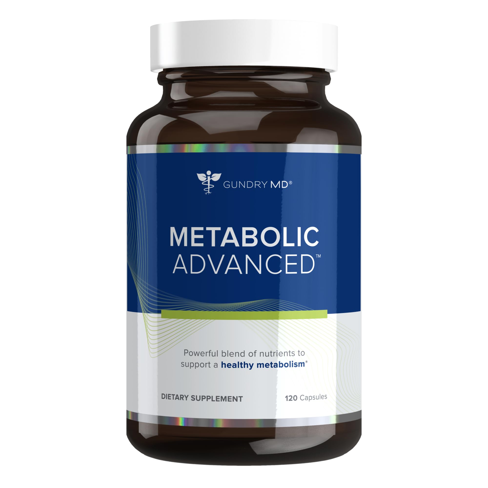 Gundry MD Metabolic Advanced Berberine bottle label promoting metabolism support