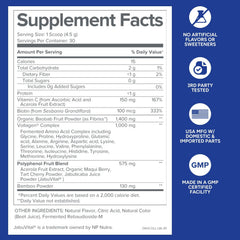 Gundry MD Phyto Collagen Complex ingredients blend highlighting vitamin C and polyphenols