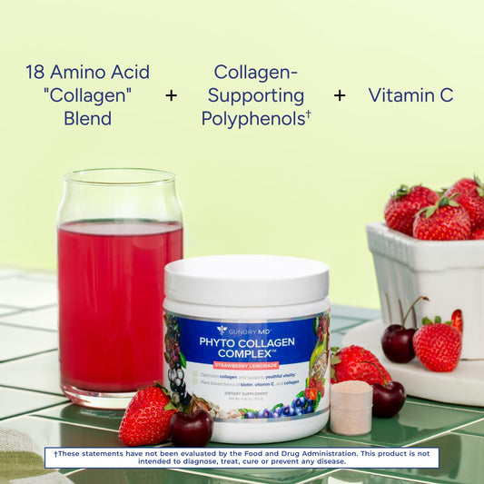 Gundry MD Phyto Collagen Complex bottle pour showing an easy daily serving.