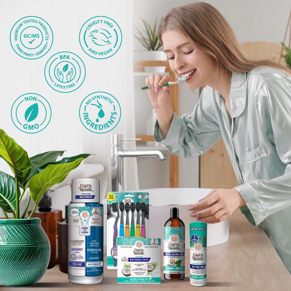 GuruNanda daily dental care kit designed for convenient routine.