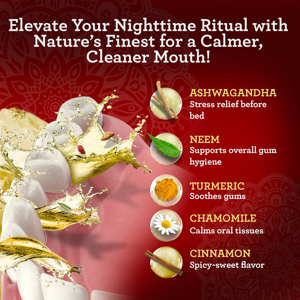 GuruNanda oil-pulling swirl action promotes a clean mouthfeel