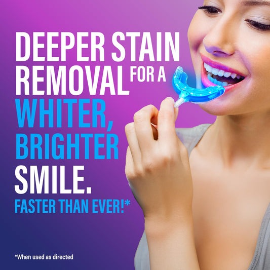 GuruNanda whitening gel syringes shown for surface stain removal