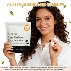 GUSUPY 60 gummies per pack label for easy daily habit.
