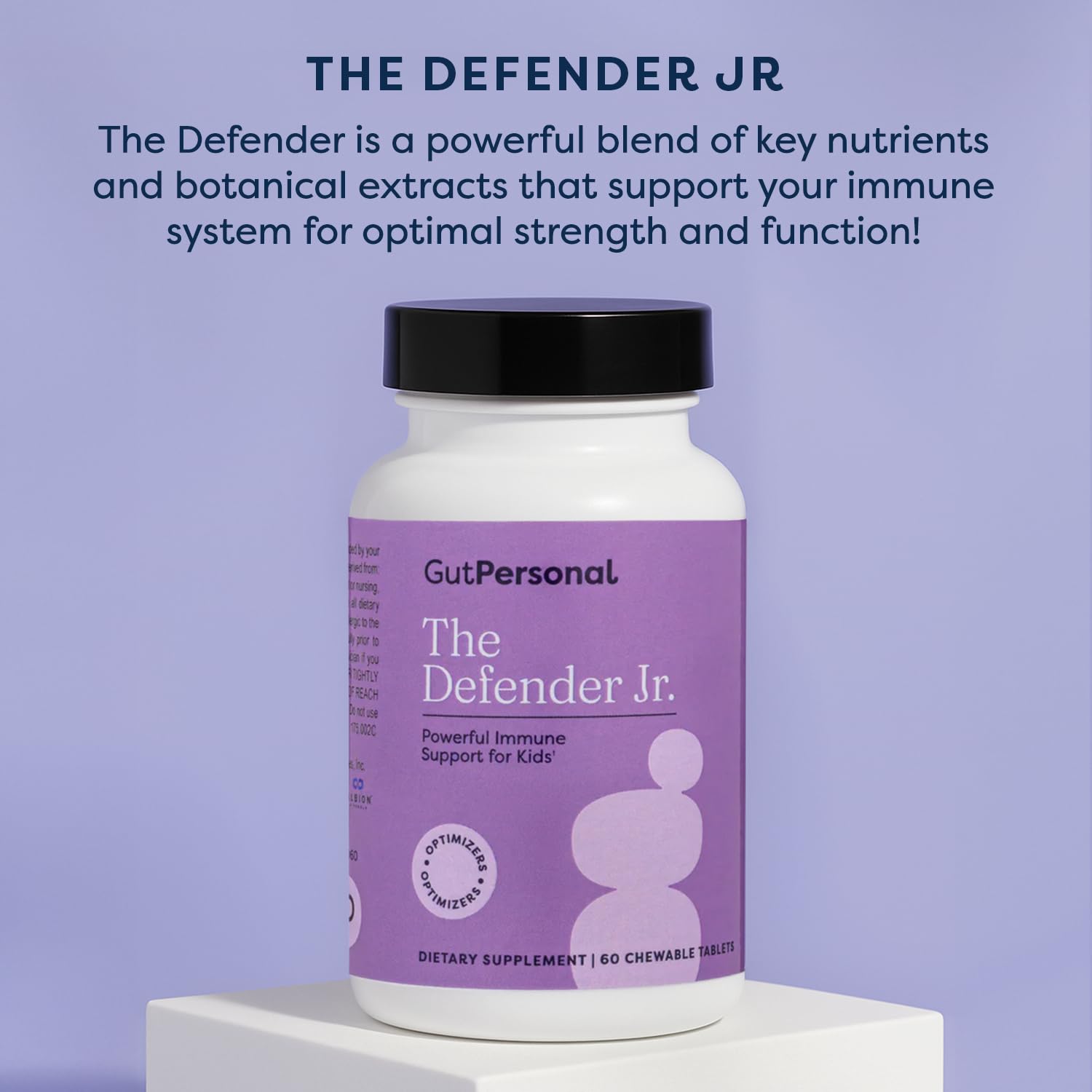 GutPersonal Defender daily dosage pack shown for two weeks on/off cycle.