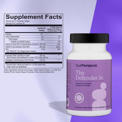 GutPersonal Defender label front communicates key immune support ingredients.
