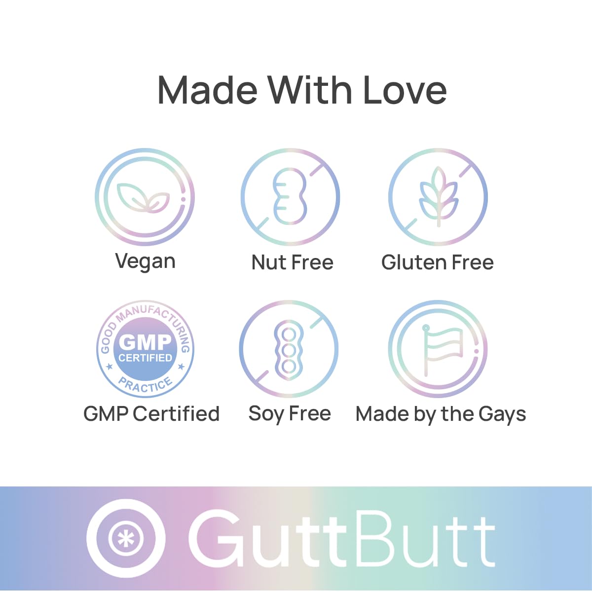 GuttButt bottle on table suggests an easy twice-daily routine