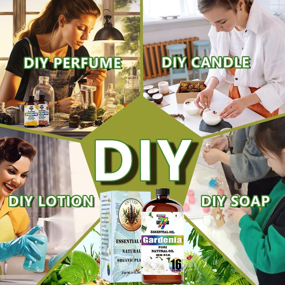 GV77ZF Gardenia essential oil for candle making provides natural fragrance