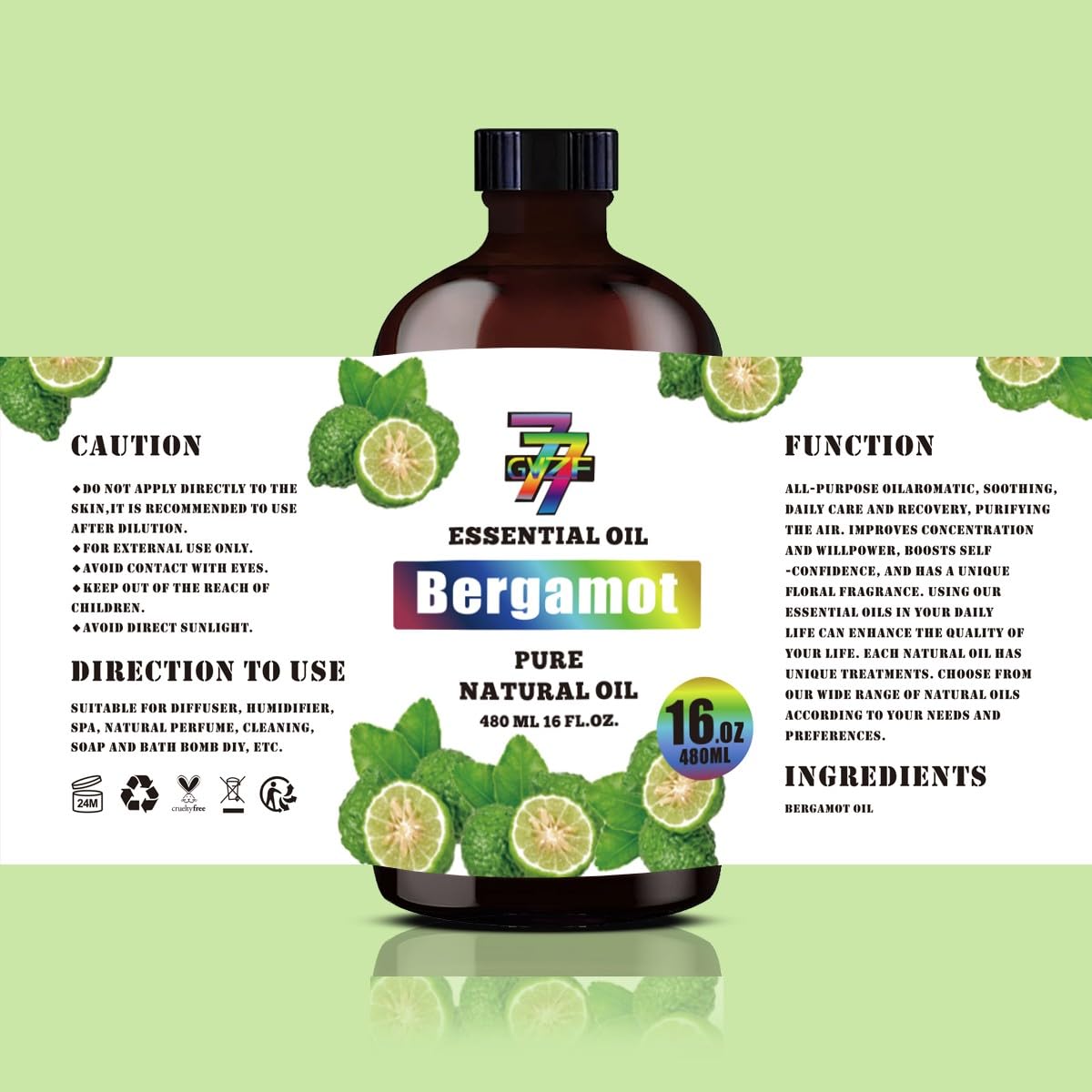 GV77ZF gift box bergamot oil ready for gifting