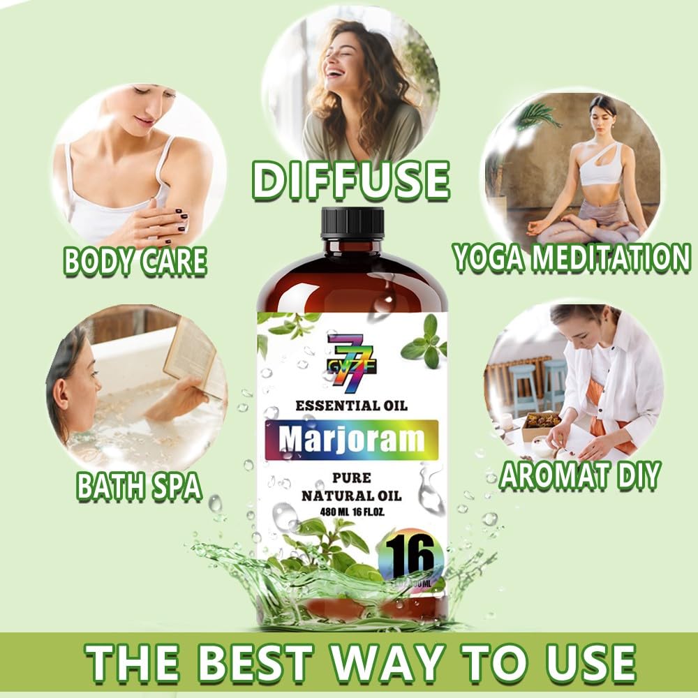 GV77ZF Marjoram Essential Oil diffuser-ready for calming fragrance in any room.