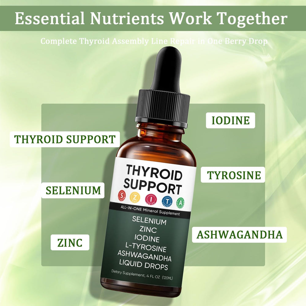 GXSAE Kindled Thyroid Drops with berry flavor, ideal for on-the-go use.