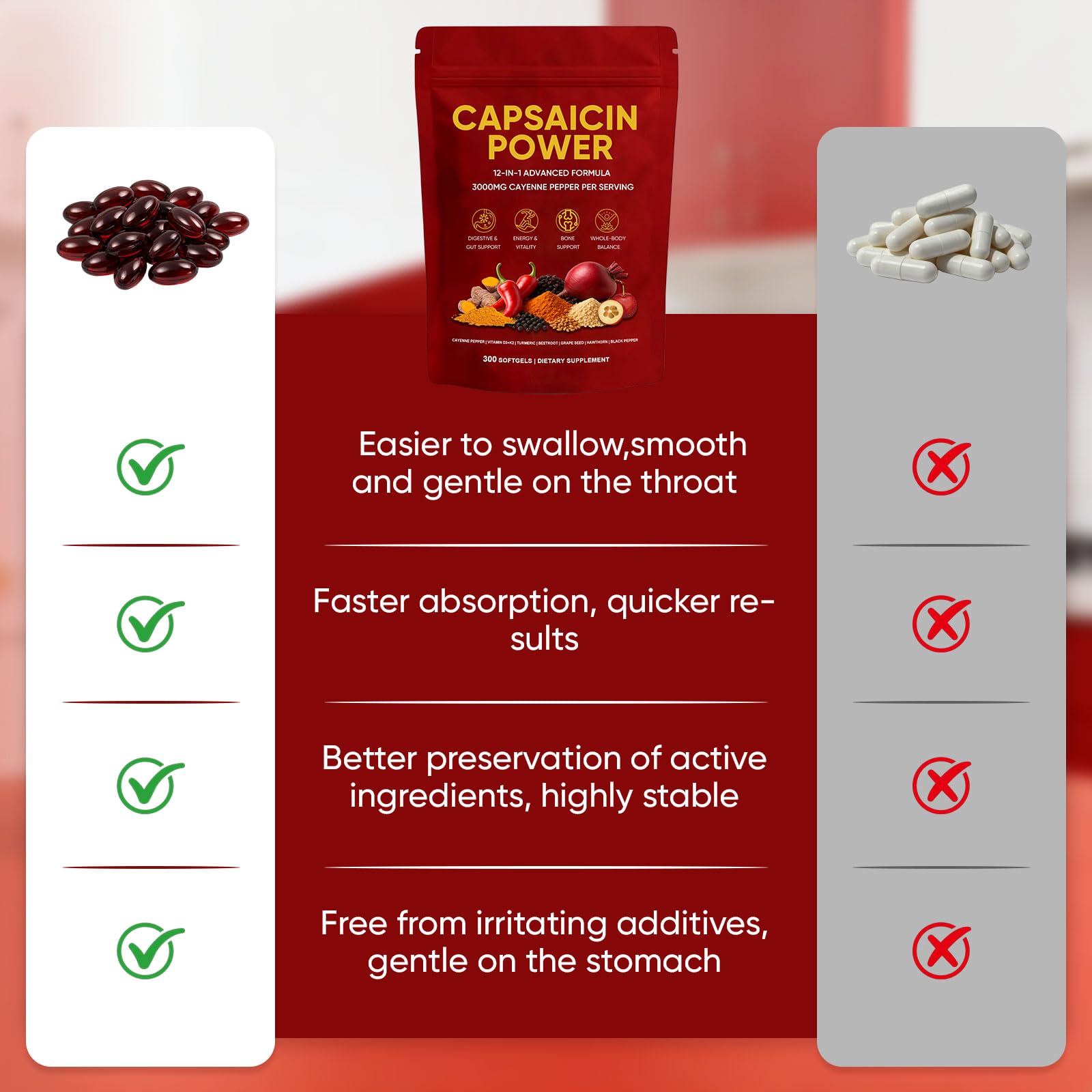 GXSAE Vitamin D3 K2 capsules label shown for reference