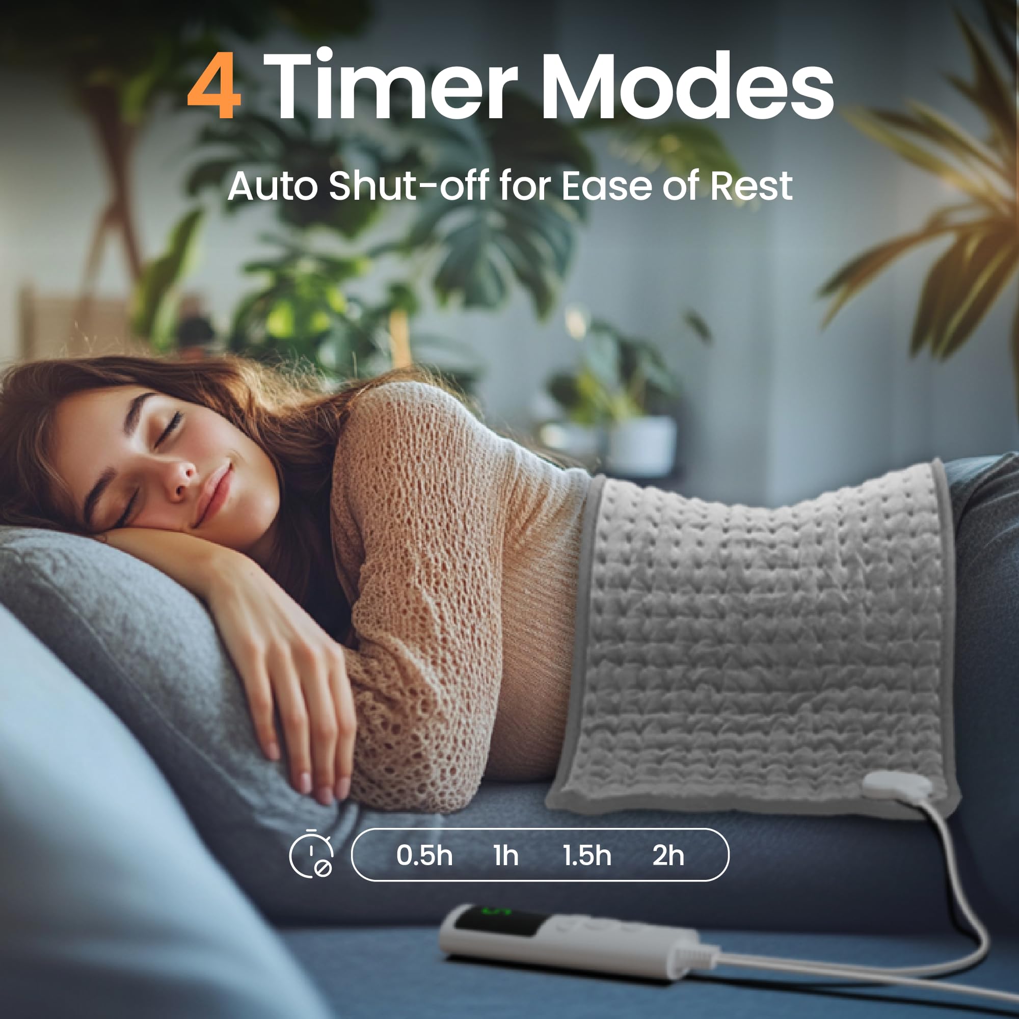 GYENNO heating pad demonstrates rapid heat for quick relief