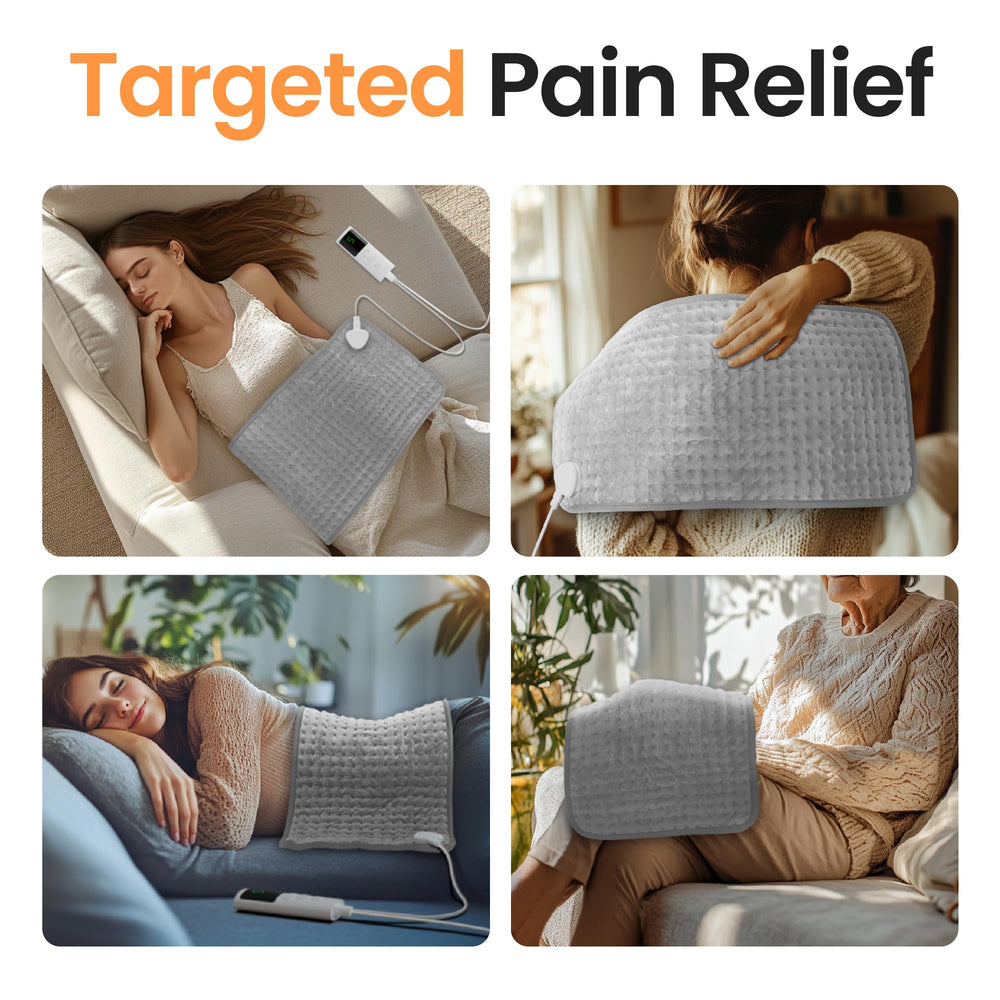 GYENNO heating pad over shoulders for targeted heat and relief