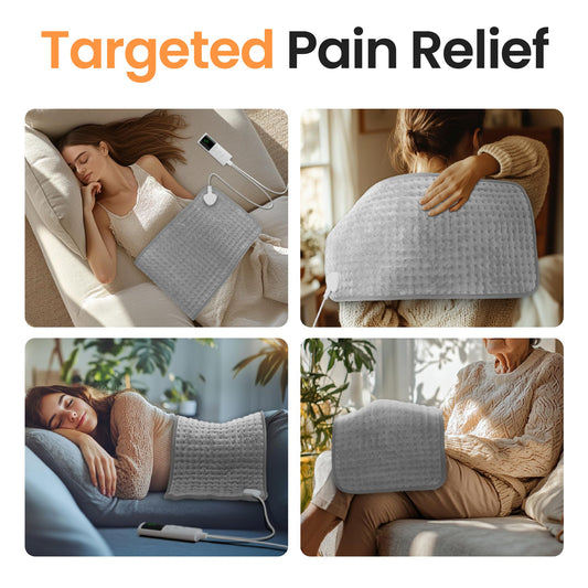 GYENNO heating pad over shoulders for targeted heat and relief