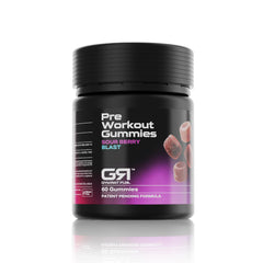 GymRat Fuel pre-workout gummies packaging for quick energy on the go