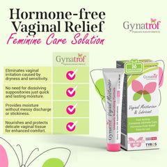 Gynatrof daily feminine moisturizer tube highlights 20 applications