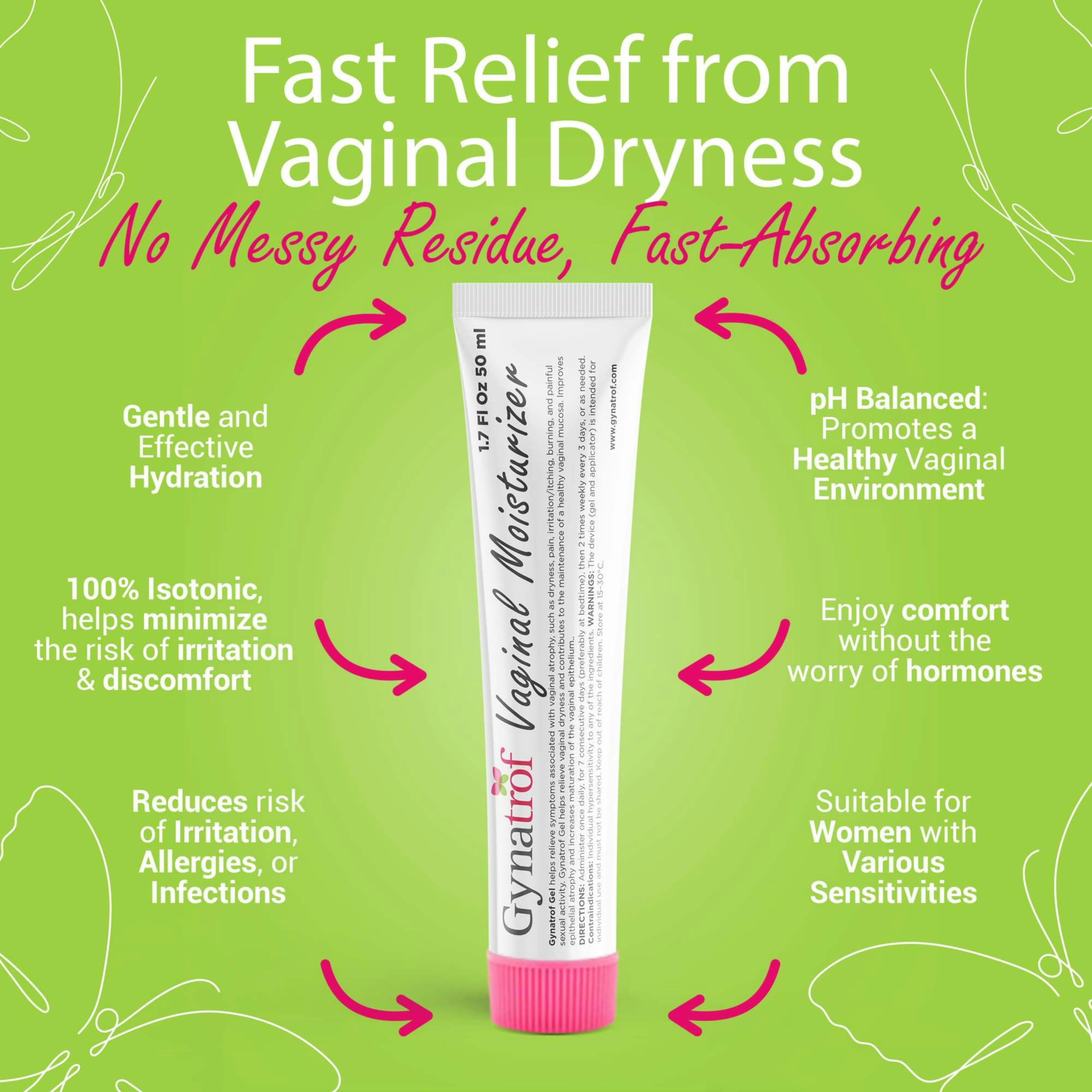 Gynatrof intimate moisturizer with pH-balanced formula for daily care