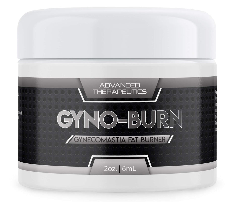 GynoBurn chest fat burner jar shown for at-home use targeting chest area.