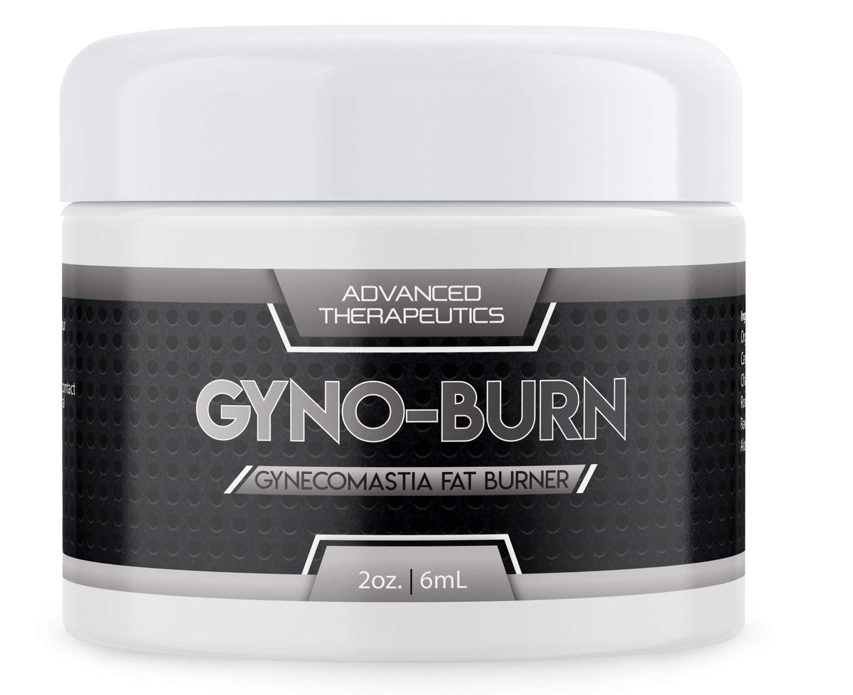 GynoBurn chest fat burner jar shown for at-home use targeting chest area.